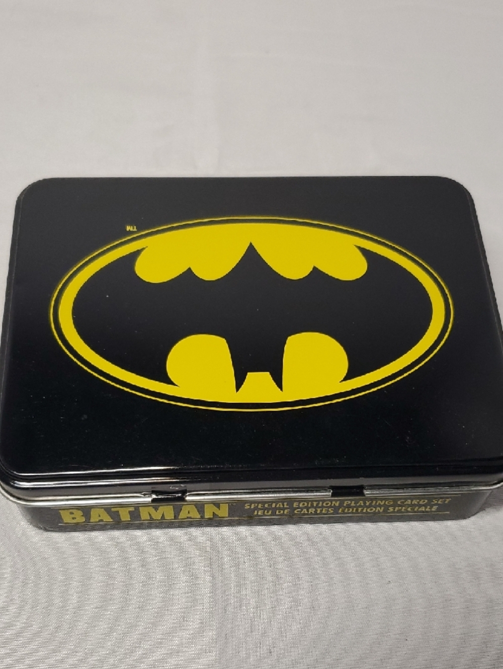 Batman Tin Card Set - Black & Yellow Logo